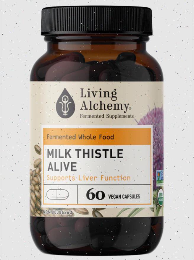 现货 加拿大 Living Alchemy Milk Thistle Alive 活性奶蓟草-