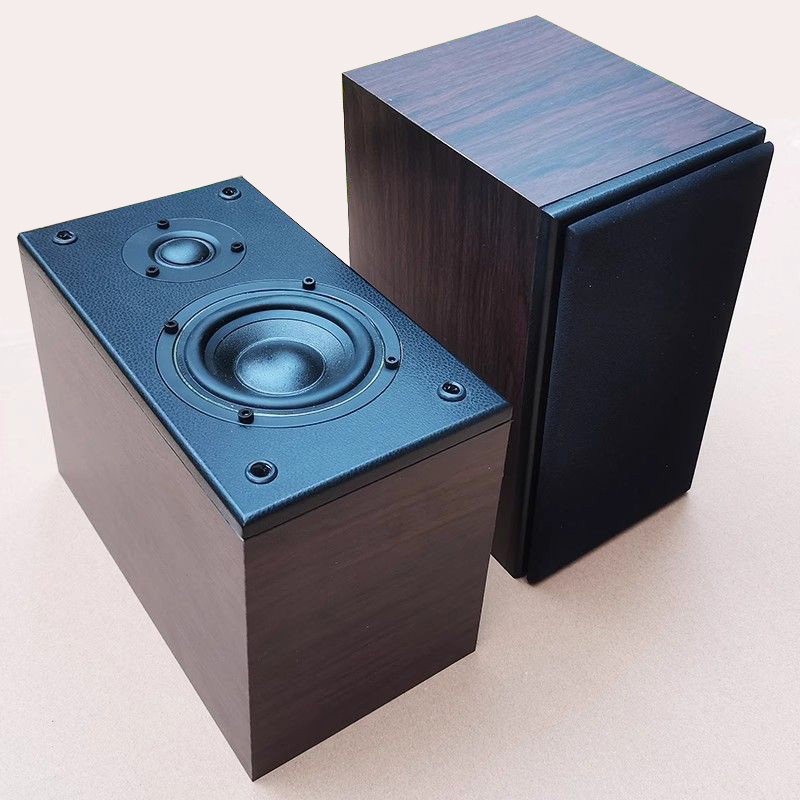鹏音伴4寸双喇叭高保真书架无源音箱hifi对箱汽车CDIY家用桌面5.1环绕配件
