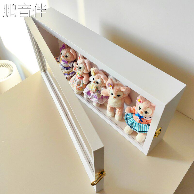 鹏音伴迪士尼玲娜贝儿挂件玩偶收纳盒娃娃收纳公仔展示盒盲盒相框摆件摆件饰品