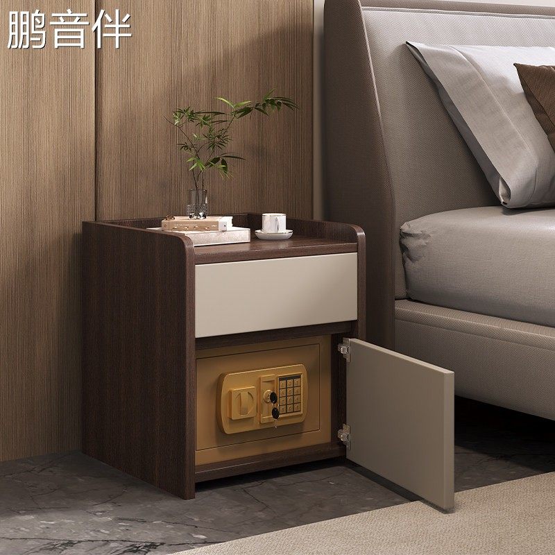 鹏音伴新款实木床头柜保险柜一体中古风小型保险箱密码柜现代简约储物柜配件,电玩/配件/游戏/攻略,其他配件,淘宝优惠券,粉丝福利购,淘宝优惠卷