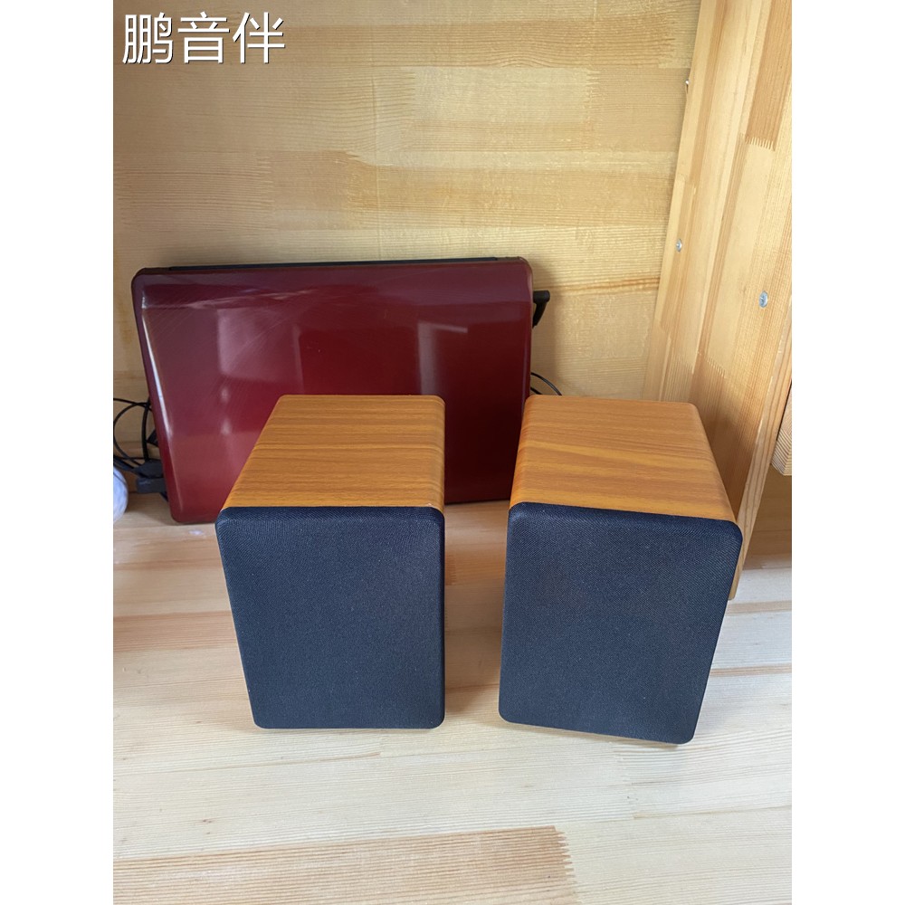 鹏音伴出口日本二分频3寸喇叭丝膜高音无源胆机毒箱书架环绕音箱小对箱摆件饰品
