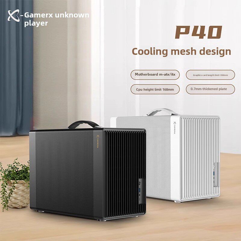 鹏音伴未知玩家P40网眼背包背包Itx桌面Matx紧凑游戏迷你电脑机箱配件