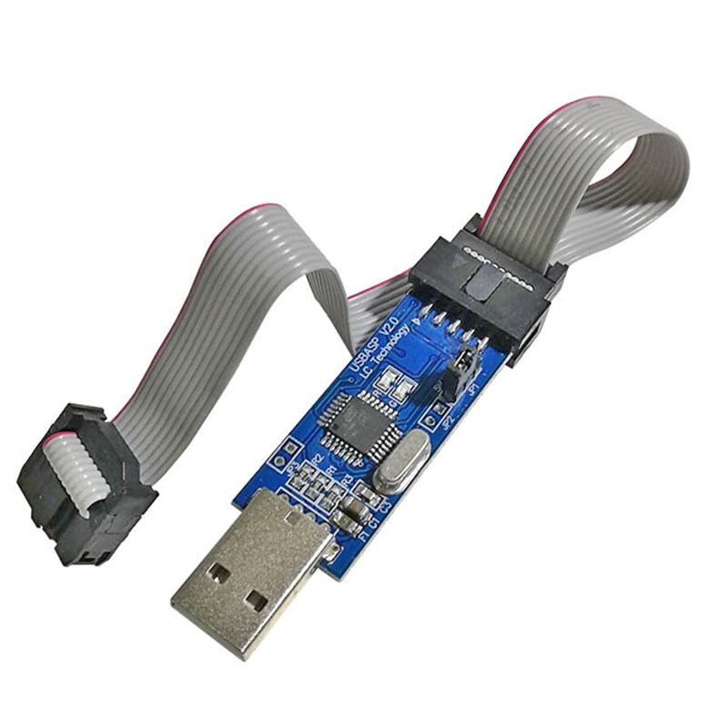 51单片下载线 avr isp下载器编程器ISP USBASP下载器免驱动烧录器