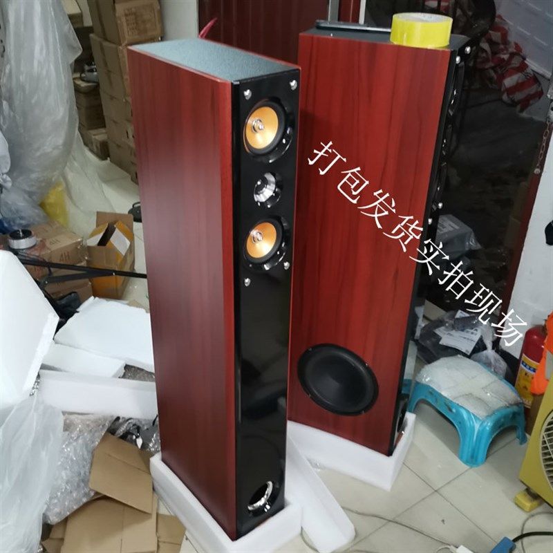 标威无源音箱8寸落地音响hifi烤漆三分频木质家庭影院k歌超正音质