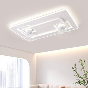 跨境直供客厅风扇灯新款简约现代一体大厅吸顶灯电扇吊灯家用灯具