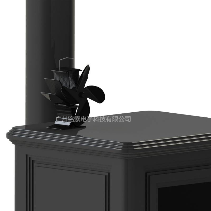 壁炉风扇热动力风扇热能驱动4叶扇可出口