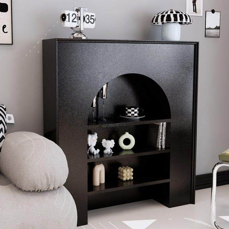 法式壁炉柜装饰柜室内客厅黑色白色简约民宿玄关摄影置物架收纳柜