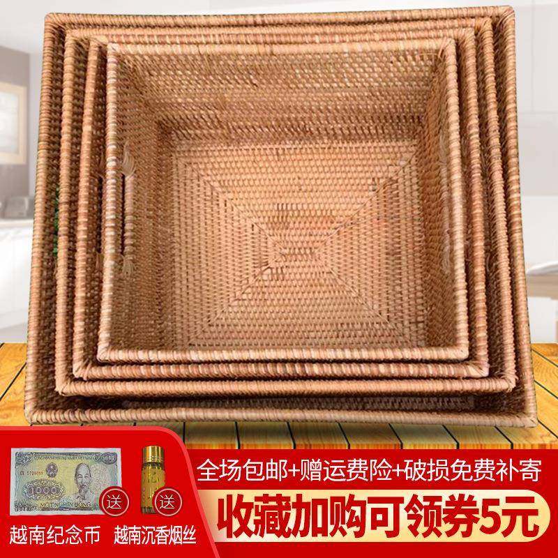 编织收纳筐藤编收纳篮竹编收纳筐杂物桌面收纳筐草编脏衣服整理箱,收纳整理,脏衣篮,淘宝优惠券,粉丝福利购,淘宝优惠卷