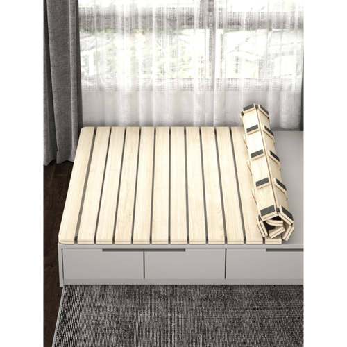 防潮排骨架榻榻米透气卷折叠板1.51.8米硬床板简易实木床垫架子榕