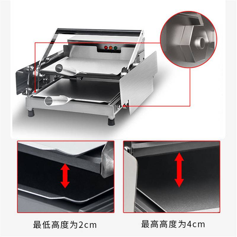 汉堡机商用大型烤包机双层烘包机电热全自动汉堡炉汉堡店机器设备