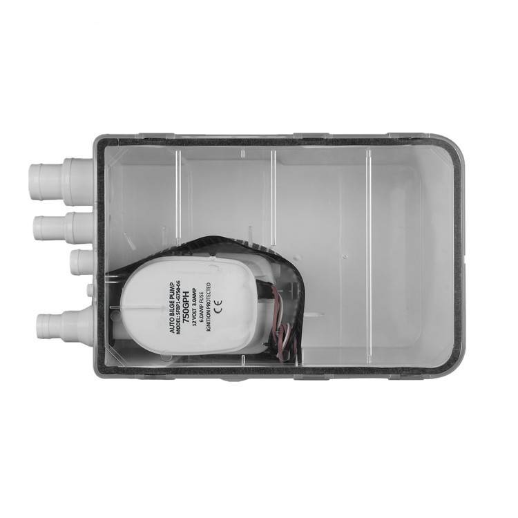 房车游艇室外12/24V自动潜水泵 600GPH自动户外浴室泵多口径排污