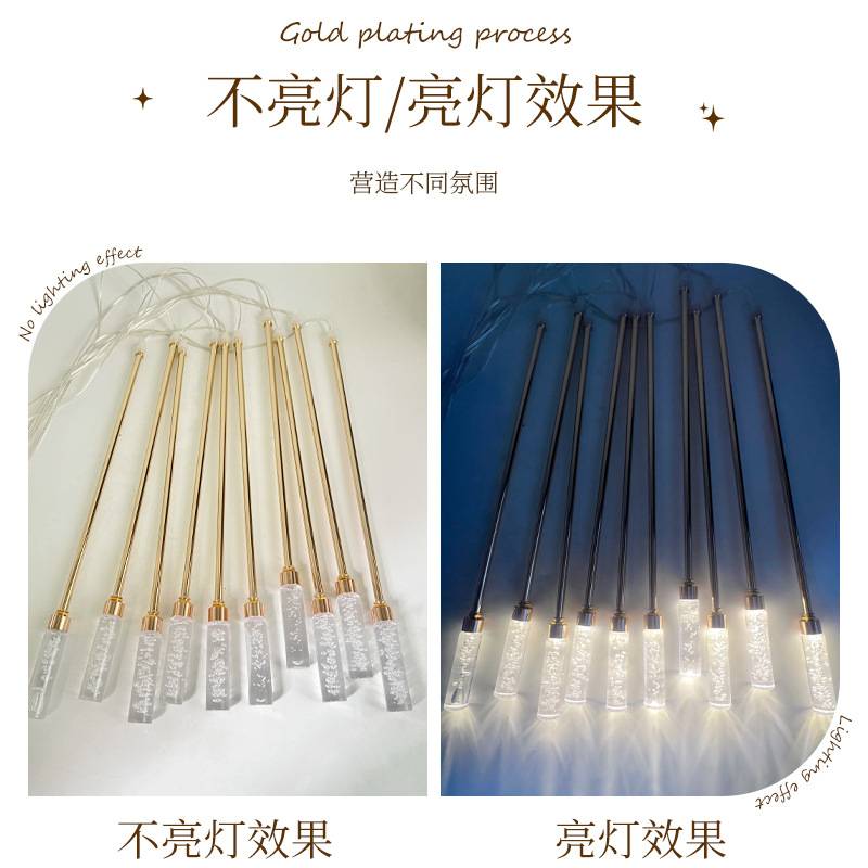 新款结婚庆道具10头火柴吊饰气泡头布置婚礼堂天空顶装饰场景吊灯
