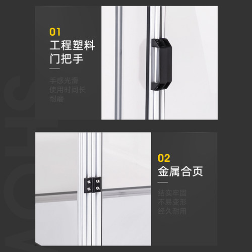 晶研PC透明雕刻机防尘罩 隔音绝尘防水双开门铝合金拼装罩子配件
