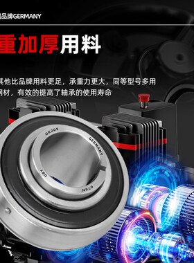 进口外球面轴承紧定套带座UKP312立式座P313 314 315 316 317 318