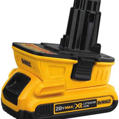 正品得伟Dewalt原装转接头锂电池20V转换18V镍电USB充电器DCA1820