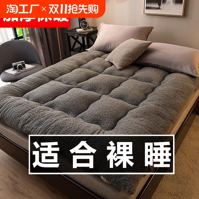 羊羔绒床垫软垫家用垫子宿舍学生单人床褥子被褥铺T底冬季加厚垫