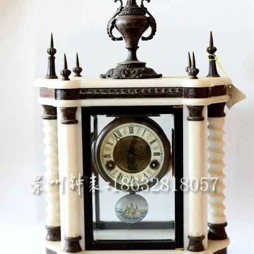 景州钟表 复古机械纯铜机芯 欧式座钟 古典钟表 大理石样板间钟表