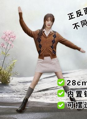 米妮 minnie娃娃人偶老鼠干抽象玩偶白边铁丝骨架四肢分离造型