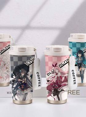 Arcaea韵律源点周边保温杯光对立红萨菲亚大容量儿童不锈钢水杯子