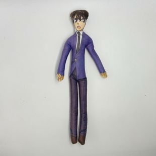 名侦探柯南公仔手脚铁丝毛绒玩具抽象定制内置骨架随意造型成品