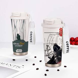星球大战周边保温杯黑武士学生高颜值大容量儿童男生不锈钢水杯子
