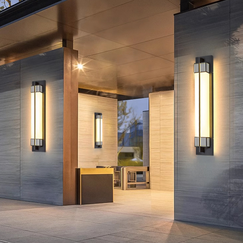 户外壁灯新中式庭院壁灯防水别墅入户大门K灯花园柱子壁灯外墙壁