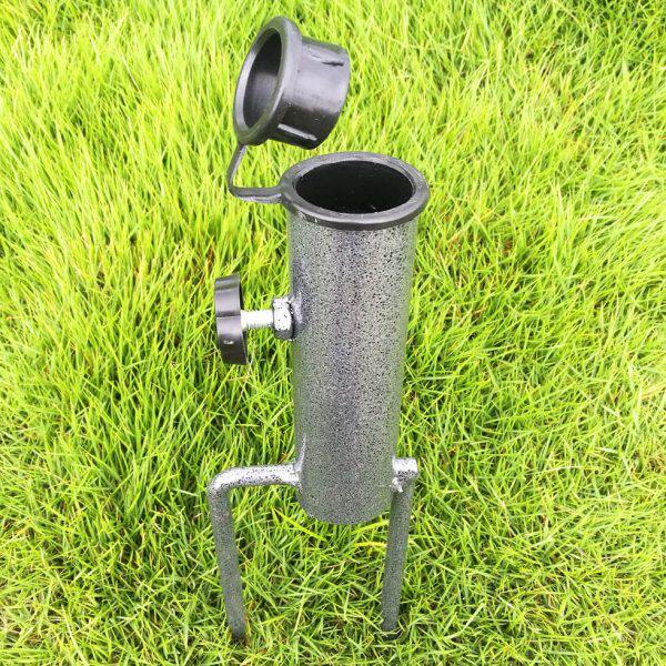 钓鱼伞伞插太阳伞底座广告伞地插防风插雨伞插不锈钢伞地插两脚插