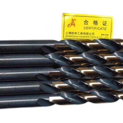 上海哈申钻头高性能不锈钢高钴钻M35高速钢直柄含钴钻HSS-E4.1~6