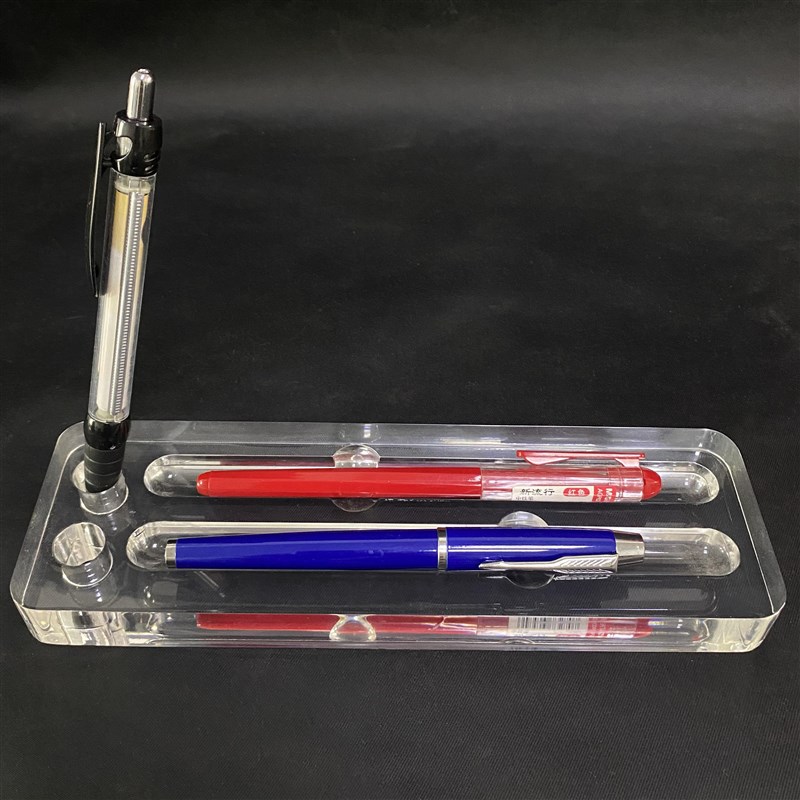 笔架笔座钢笔f托亚克力笔架铅笔展示台文具店用品透明笔架高档架