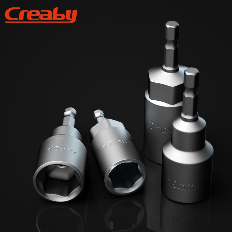 外六角套筒电钻批头电动扳手强磁6mmJ螺丝刀内六角气动套筒风批