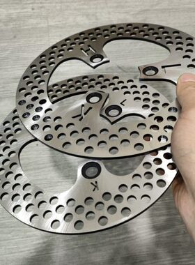 电摩改装配件碟刹盘12寸3孔超大飞机声蜂窝小猴子mbs刹车盘
