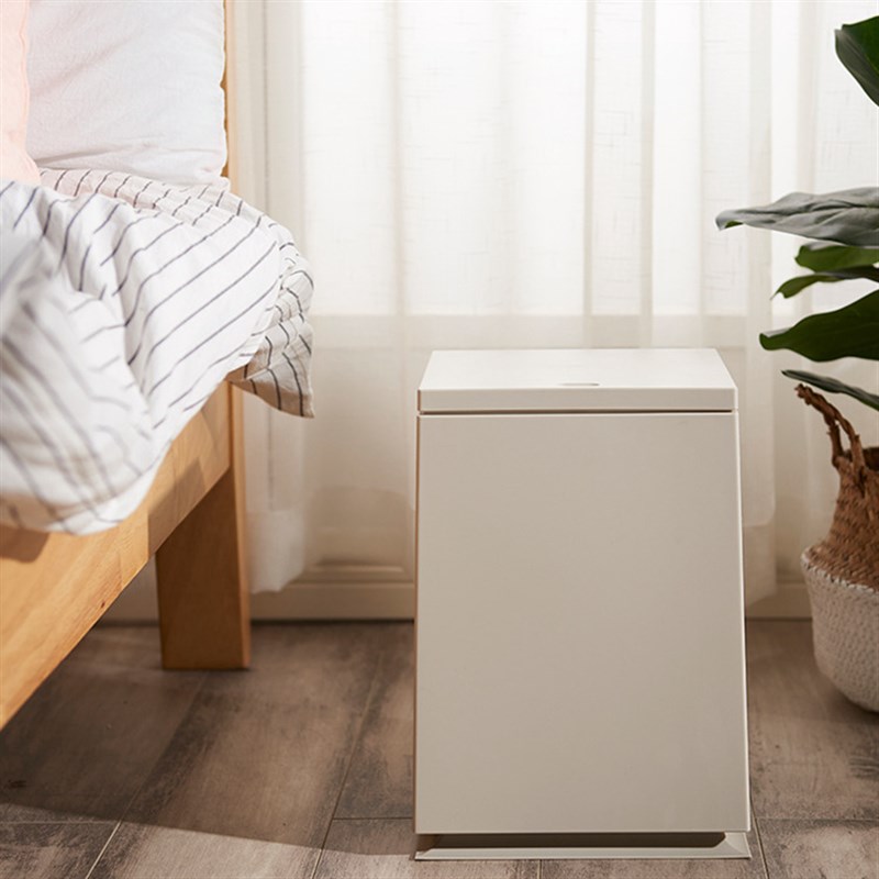 日式方形垃圾桶家用o塑料缝隙客厅卫生间垃圾桶按压式弹盖卫生桶