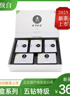 2025新茶绿茶 极白安吉白茶特级礼盒装200克 春茶明前茶叶