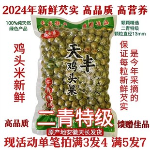 芡实鸡头果2024天长龙岗特产新鲜带壳鸡头米二青特级450g现货包邮