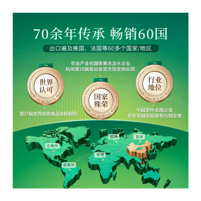 2025新茶狮峰牌明前龙井春绿茶叶特级礼盒装杭州特产送礼长辈250g