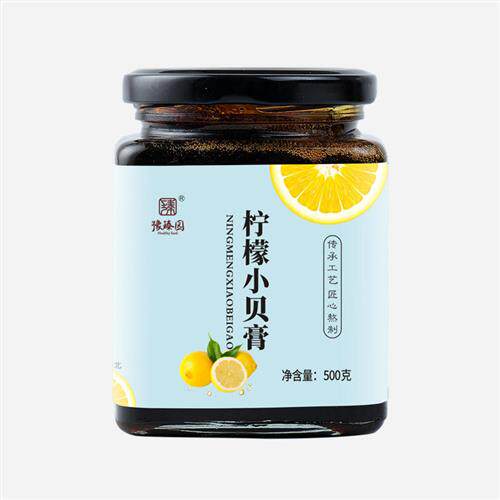 豫臻园柠檬小贝膏500g/瓶冰糖百合薄荷陈皮蜂蜜