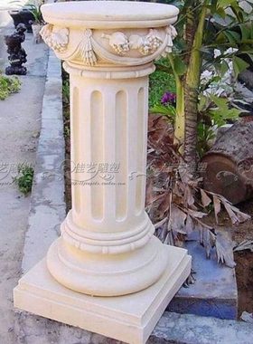 欧式现代家居花架装饰品欧式工艺品花瓶罗马柱底座工艺摆设摆件