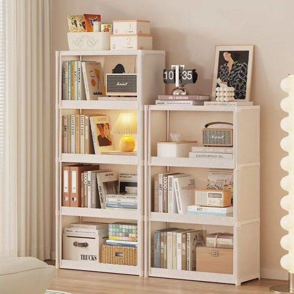 书架家用结实耐用儿童书本收纳柜落地宿舍学生书桌旁多层置物架,收纳整理,书桌收纳置物架,淘宝优惠券,粉丝福利购,淘宝优惠卷