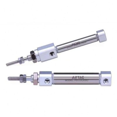 PB4X5亚德客不锈钢笔形气缸PB4X10 15 20 PB6X25SR 30SR 40 50 60