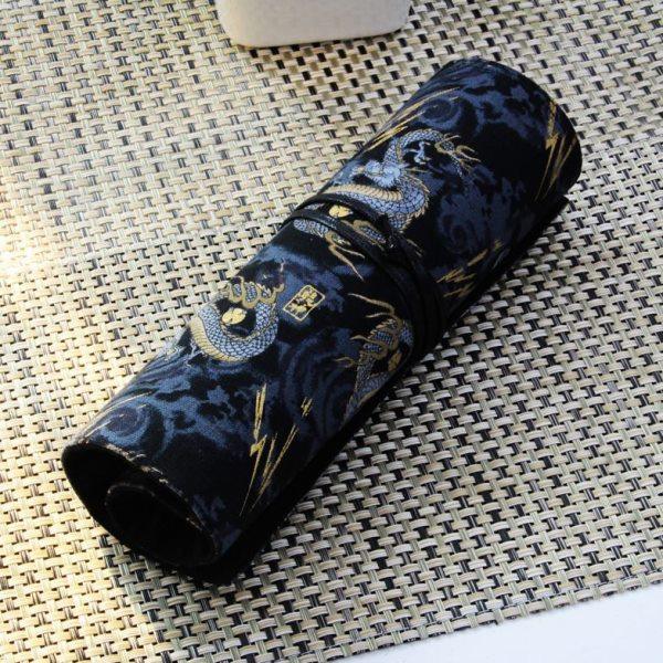 布艺手工中国风龙纹多只装大容量钢笔保护袋创意帆布收纳笔帘笔袋,文具电教/文化用品/商务用品,笔袋,淘宝优惠券,粉丝福利购,淘宝优惠卷