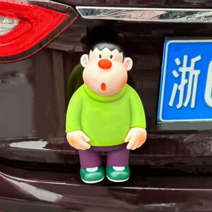 小胖虎汽车尾部摆件车外玩偶车载车屁股后备箱摩托电动车挂件公仔