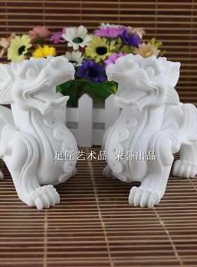 石头貔貅摆件石雕皮丘收银前台装饰办公室桌玄关客厅开业打折礼品