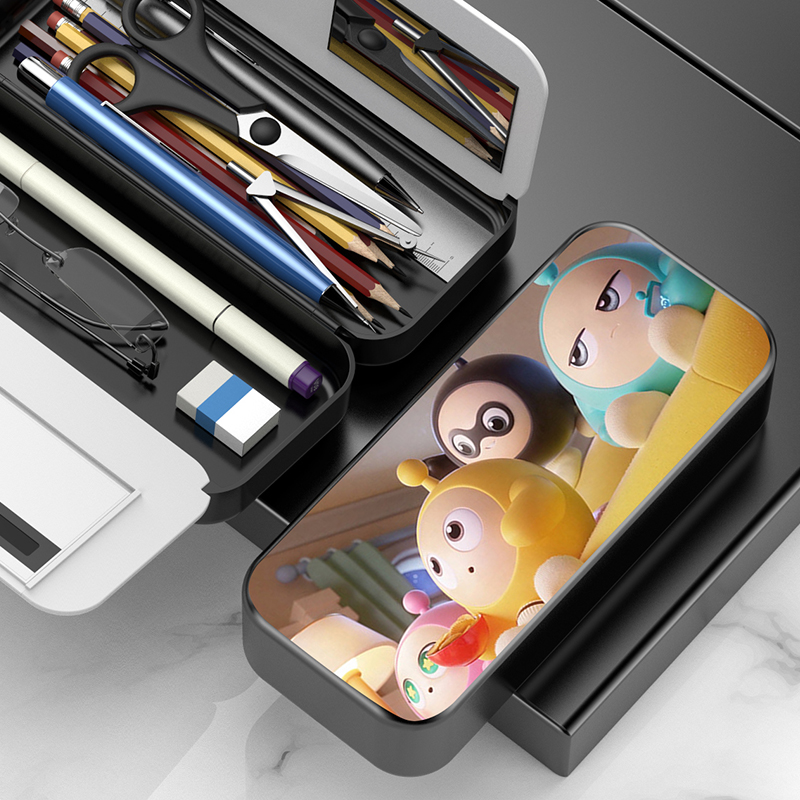 蛋仔派对笔袋卡通动漫文具盒小学生防水多层大容T量男女可爱铅笔