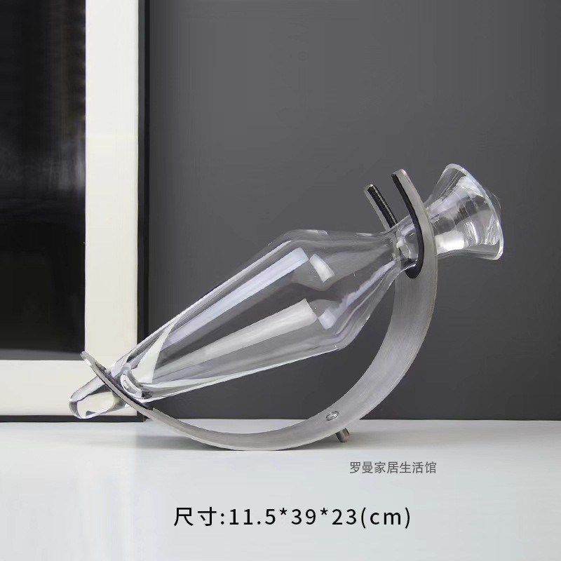 现代轻奢欧式酒具丘比特醒酒器样板间餐厅客厅摆件U酒柜红酒洋酒