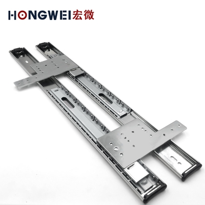 加固加厚7七字形H型p电视上下翻滑轨抽屉轨入柜轨道伸缩门隐藏滑