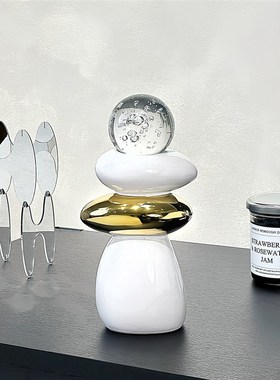 高级感时来d运转书房桌面开业礼物摆件办公室玄关客厅电视柜装饰