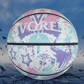 中考专用5号6号7号篮球女生初中生儿童六号7号小学生水墨蓝球男生