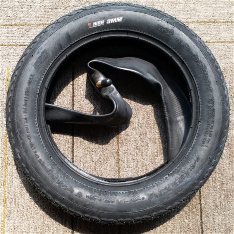 正新3007迷你折叠车代驾车电动车自行车12N寸加厚内胎外胎防刺轮