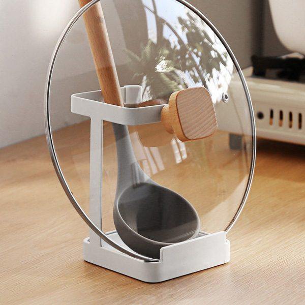 愚生厨房锅盖架锅铲饭勺汤勺置物架餐厨具日系铁艺免打孔收纳架,厨房/烹饪用具,锅盖架/锅盖收纳垫,淘宝优惠券,粉丝福利购,淘宝优惠卷