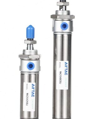 小型气动不锈钢迷你气缸MA16/20/25/32/40/50X75X100X125X150-SCA